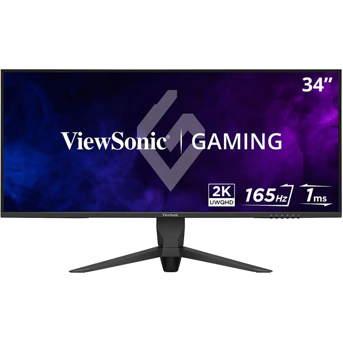 ViewSonic VX3418-2K 34" 21:9 UWQHD 165Hz MVA LED Gaming Monitor, Black