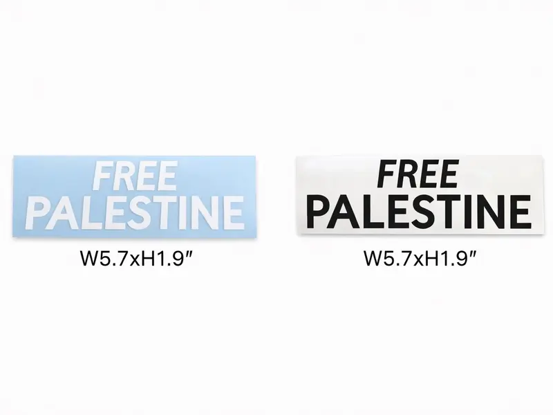 Free palestine decal