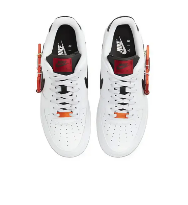 White Low Top Leather Casual Sneakers Unisex Black Heel Red Decor Flat Skate Shoes Light Cushion Comfort Street Daily Walking Footwear For Men Women
