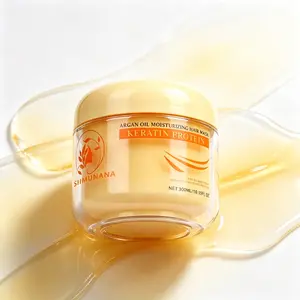 Simple Clean Collagen & Argan Oil Hair Mask 300ml , Silicone & Alcohol Free Deep Conditioning Hair Scalp Treatment Infused with Keratin, Anti-Frizz Nourishing Hydrating Repair Hair Care Product