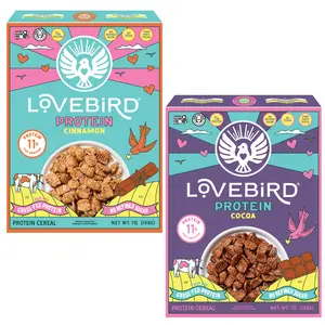 High Protein Cereal | Grass-Fed Whey, 11g Protein No Refined Sugar - Lovebird Cereal 2 Pack