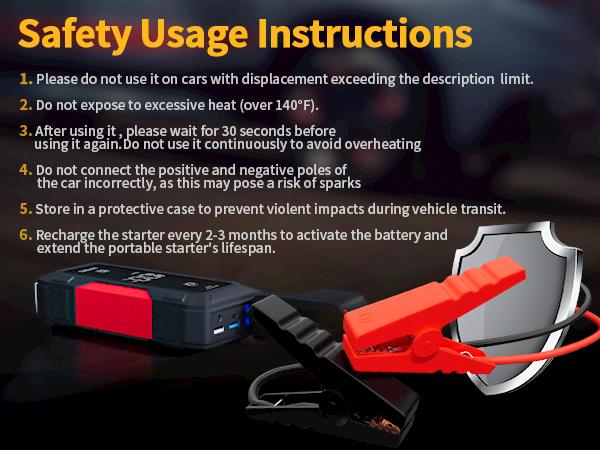 HPBS H50 Jump Starter - 5000A Jump Starter Battery Pack for Up to 10.0L Gas and 8.0L Diesel Engines, 12V Car Battery Jumper Starter Portable with 3.0" LCD Display, Jump Box