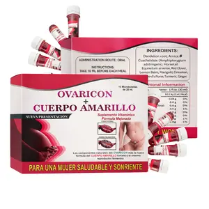 Ovaricon Cuerpo Amarillo Mujer Dietary Supplement - 10 Microdoses of Vitamin B1, B2, B3, MSM, Glucosamine & Omega for Healthcare and Edible Fitness