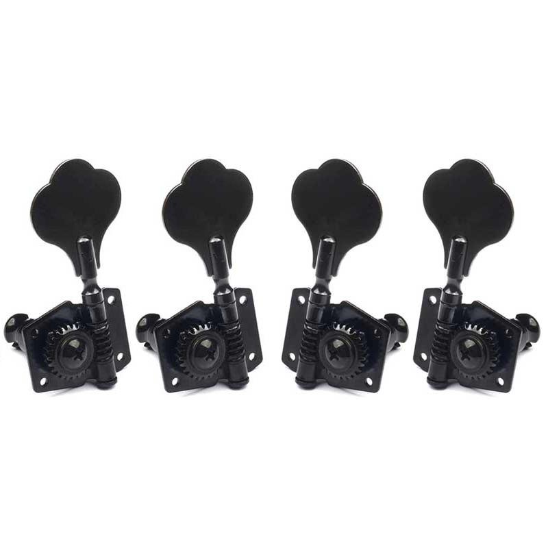 Bass Keys Open Gear Large Post 4-in-line Set for Bass Guitar Tuners