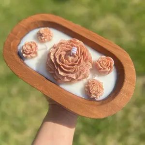 Honey Breeze Floral Handmade Candle – Rose Wax Decor