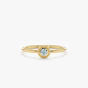 Aquamarine Art Deco Ring, Winnie