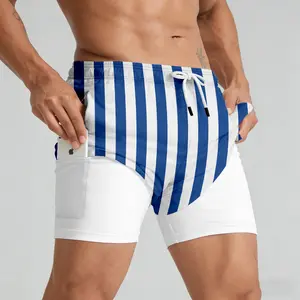 ABSECAI 2026 Men's 2-in-1 Swim Trunks,Compression Liner 6",Quick Dry,Zipper Pockets,TikTok Trend,quick dry swim trunk eeshorts,clothing shorts,streetwear,stylebeach swimminng,Shorts for Summer,Outdoorfun,Summervibes