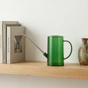 Long Spout Watering Can with Scale, Modern Design, Glass, 1500ML Capacity, Durable & Convenient Gardening Tool, Garden Accessories