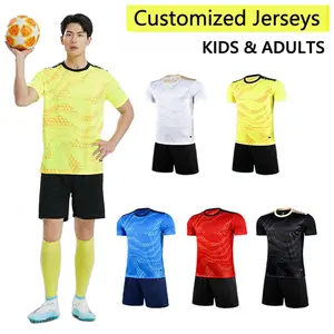 Personalised Football Shirt Set Men Football Jersey Custom Soccer Jerseys [DIY Name&Number]