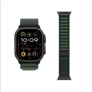 【Live Exclusive】Nylon Strap Compatible with Apple Watch 49mm 46mm 45mm 44mm  for Men Women Nylon Solo Loop Replacement Strap for Watch Ultra 2/Ultra Watch Series 10 9 8 7 6 5 4 3 SE Wearable Accessories Adjustable Fit Durable