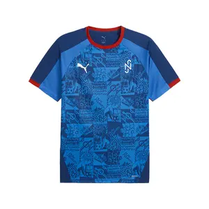PUMA Mens X Neymar Junior Playmaker Crew Neck Short Sleeve Jersey Casual - Blue