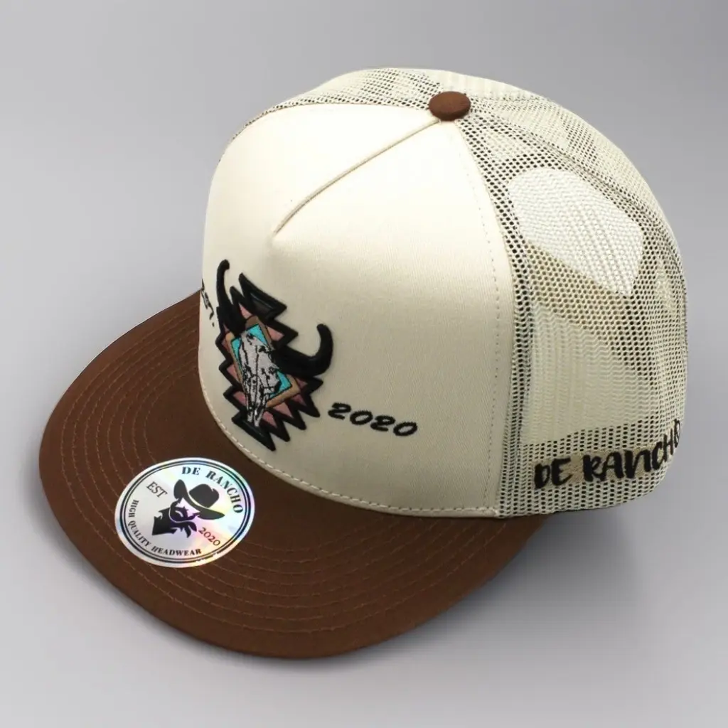 De Rancho CRÁNEO HAT (Cream/Brown) DR054