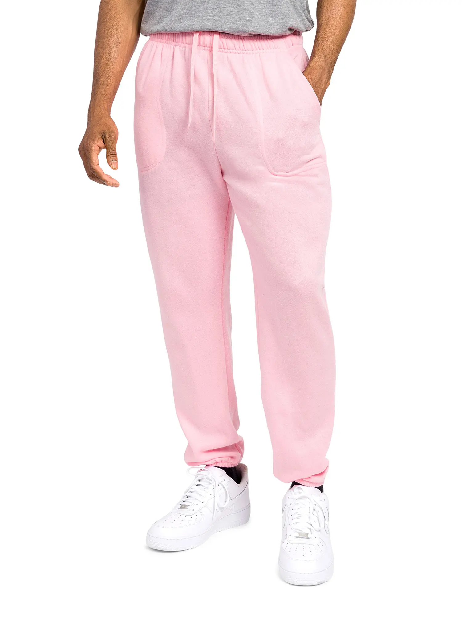 Essential Solid Lightweight Fleece Sweatpants Menswear