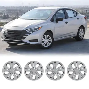 WOLFSTORM 4-Pack 15 Inch Wheel Rim Cover Hubcaps for 2007-2026 NISSAN VERSA