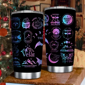 Velaris City Of Starlight 20oz Tumbler, Court of Thorns and Roses Cup, Velaris Acotar Coffee Water Bottles, Velaris Cup, Christmas Gift Drinkware Mug