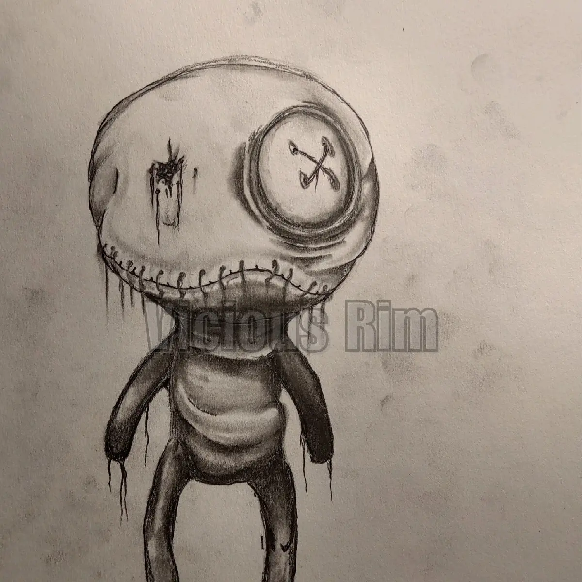 VooDoo (Original Sketch) - Framed Wall Art 9x12 Poster Artistic Decoration Ornaments Room