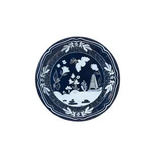 Navy Beachside Pavilion Dessert Paper Plates - 8 pack