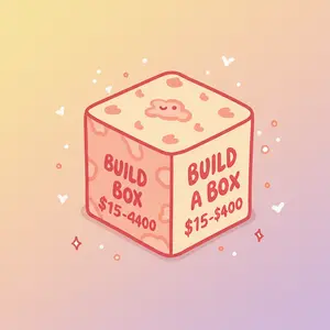 Build A Box LIVE - Pick Your Favorite 3D Printed Figurines Interactive Experience for Kids Ages 3+ Biodegradable PLA Materials Safe & Creative Fun