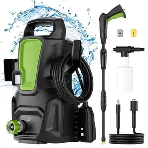 Electric Pressure Washer,2000PSI Max 1.7GPM Portable Power Washer w/20FT Hose,High Power Washer w/ 2 Nozzles,Green