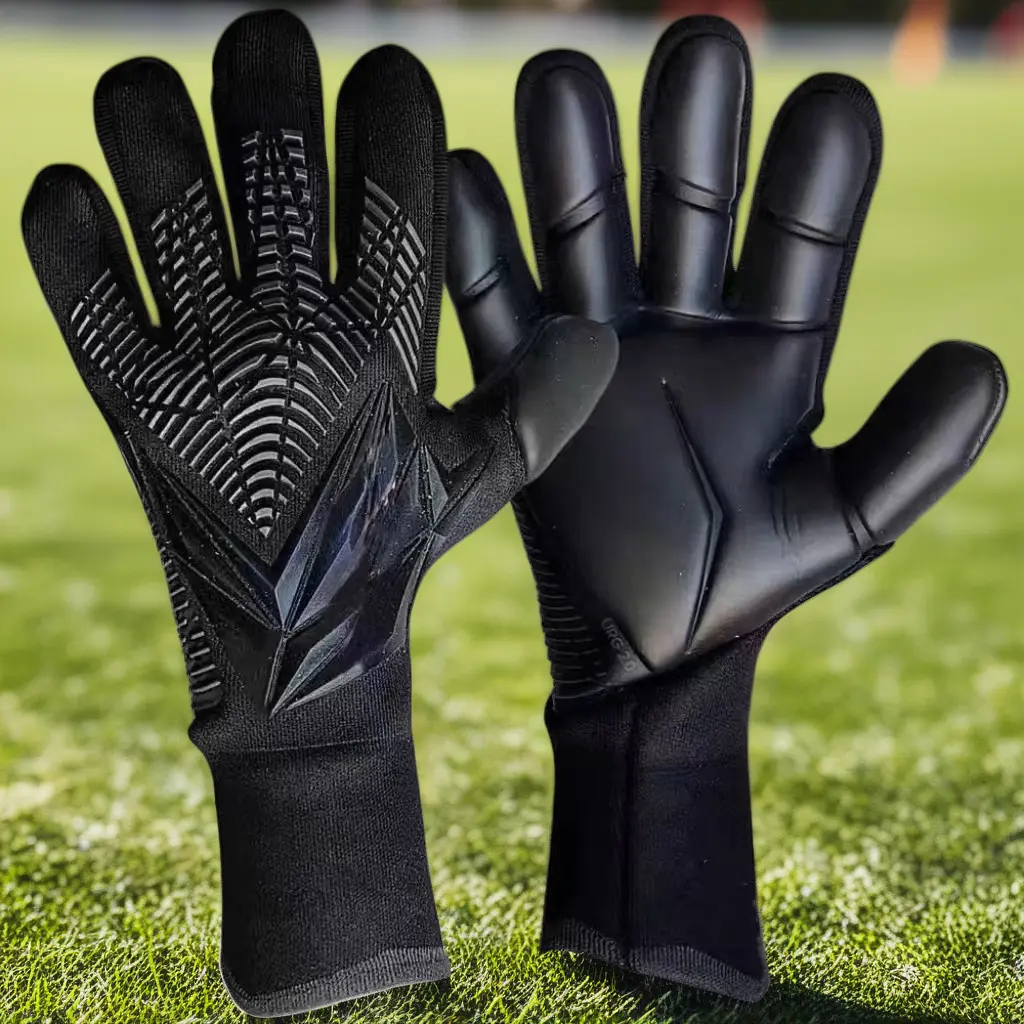 Adult & Kids Football Goalkeeper Gloves, Thick Latex, Ultra-Sticky, Non-Slip, Wear-Resistant, Comfortable, Breathable Outdoor Soccer Equipment, Gloves for Football, Football Gloves