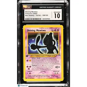 2002 Pokemon Neo Destiny Shining Mewtwo #109/105 1st Edition CGC 10 GEM MINT