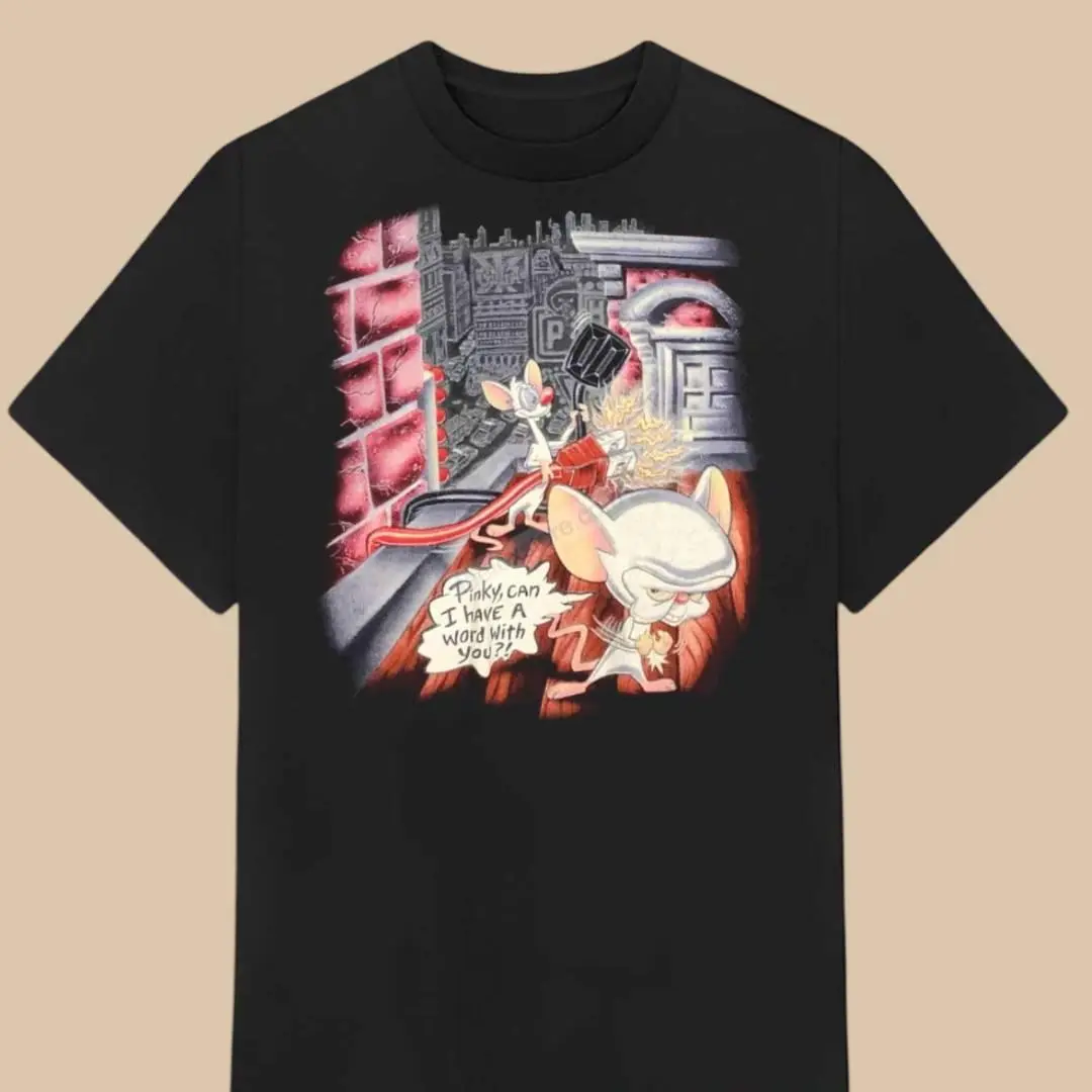 Pinky and The Brain T-Shirt, Classic Cartoon Tee, Retro Animated Series Shirt, Funny Duo Apparel