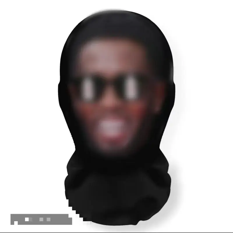 Unisex Humorous Plain Solid Hooded Mask - Breathable Mesh Hood, High-Quality Materials, Safe Comfortable Design, Party Accessory, Fashion Face Covering,sohochic