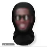 Unisex Humorous Plain Solid Hooded Mask - Breathable Mesh Hood, High-Quality Materials, Safe Comfortable Design, Party Accessory, Fashion Face Covering