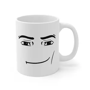 Roblox Man Face Ceramic Mug - Classic 11oz Coffee Cup
