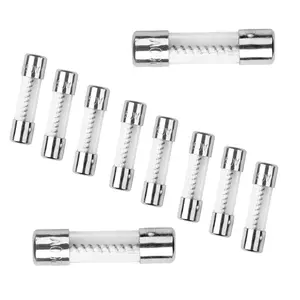 10Pcs T8AL 250V 8A 5x20mm Slow Blow Glass Time-delay Fuse (3/16 in x 3/4 in)
