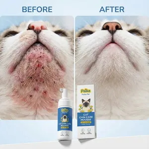 Pet Cat Chin Care Mousse, Grooming Essentials for Cats, Gentle Cleanser & Moisturizer, Perfect for Daily Use, Enhances Skin Health
