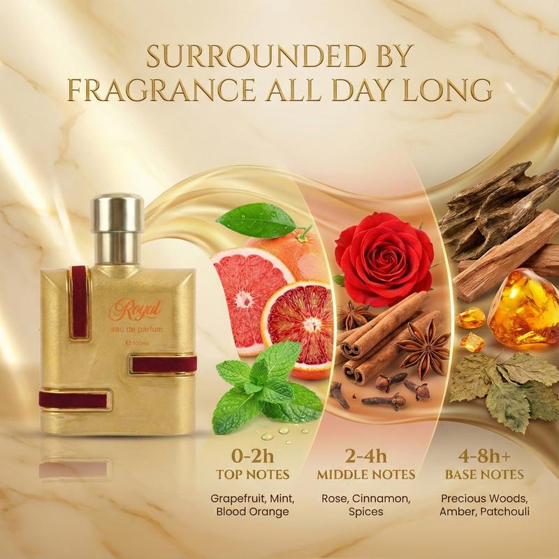 Ravere Prive Complimentary Travel Spray Unisex Perfume Eau de Cologne 100ml Patchouli Amber Grapefruit Blood Orange Mint Rose Cinnamon Spices Woody Notes Pure Vegan Essential Oils Cruelty-Free Perfumes for Women Men