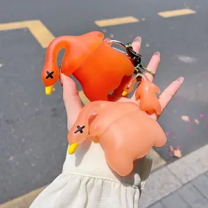 1 roasted duck earphone case that changes color when exposed to sunlight, Cute wireless Bluetooth earphone case, drop resistant, durable, stylish and Protection accessory, Audio, suitable for AirPods pro3/1/2/4/pro/pro2