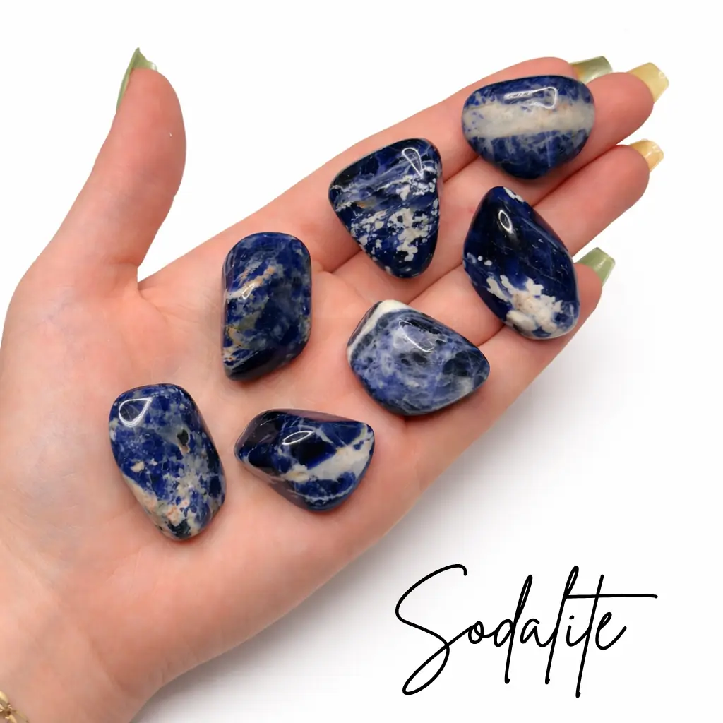 Sodalite Tumble, Tumbled Sodalite, Pocket Sodalite, Healing Stone