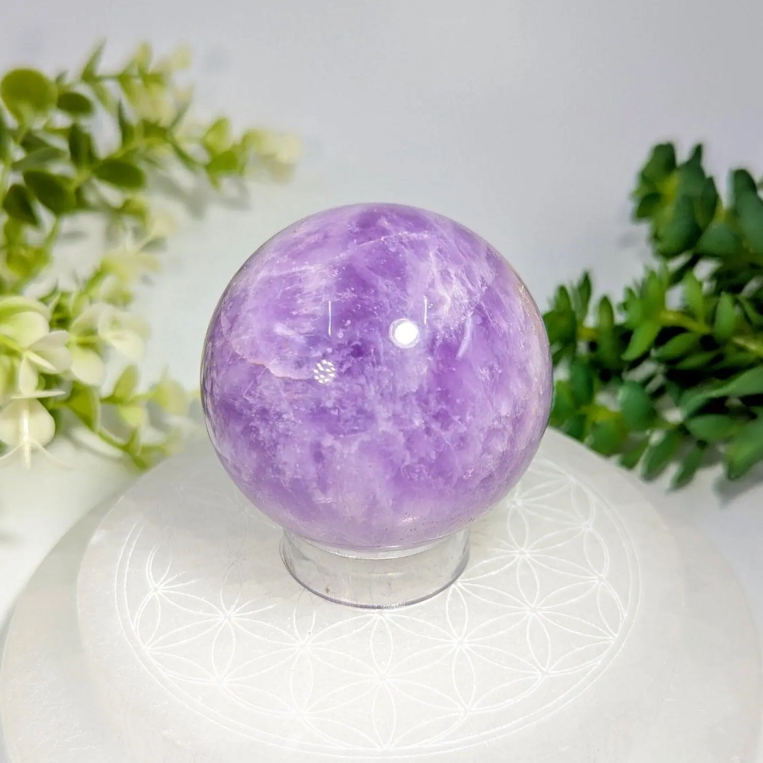 Amethyst Sphere - Polished Purple Quartz Crystal