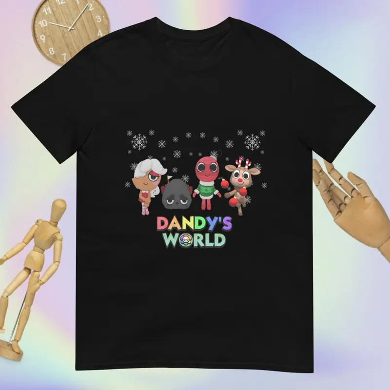 Dandy's World Holiday Toons Roblox T Shirt men gifts shirts