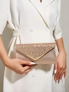 Elegant Women's Evening Bag, Shiny Envelope Clutch, Fashion Shoulder Chain, Perfect for Weddings, Travel, Business, Parties