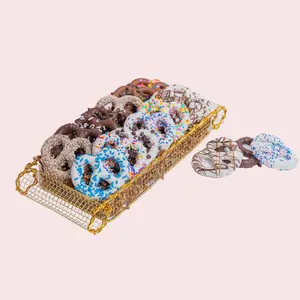 Small Pretzel Gold Sled Tray
