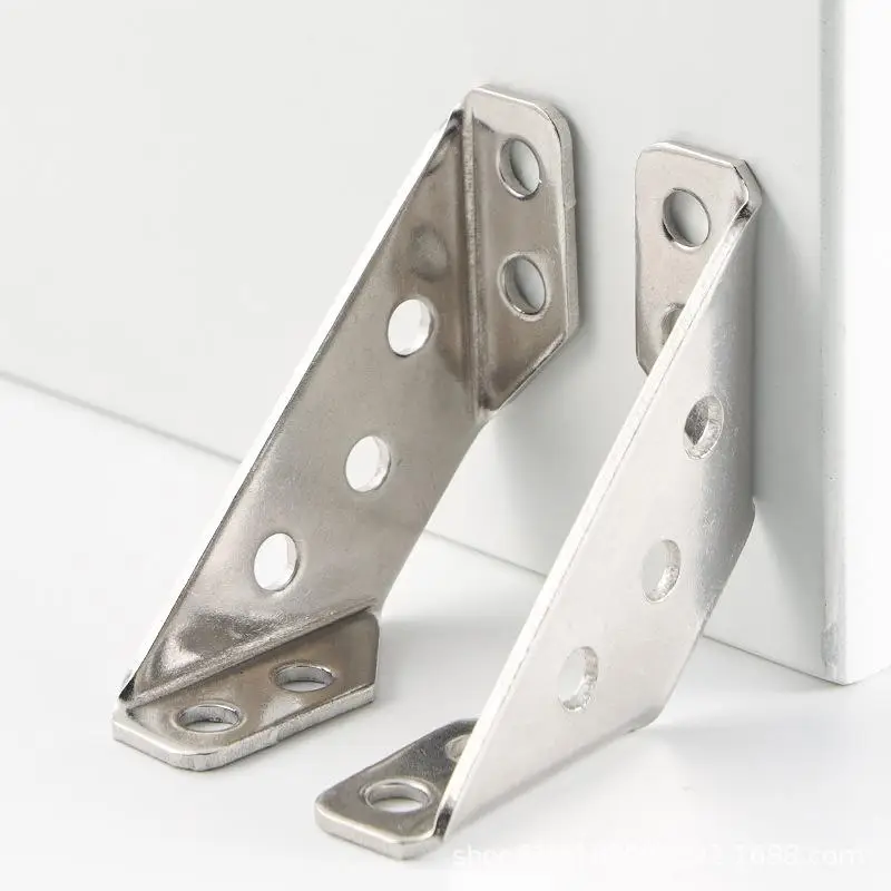 20 Corner Codes +120 Screw Stainless Steel Multifunctional Angle Bracket Connector, Three-sided Fixed Angle Iron Bracket stainless steel Universal Sta