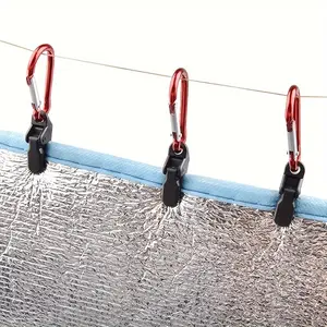 10pcs, Windproof Tents With Hook And Loop Fasteners Used To Securely Fix Waterproof Canvas And Guy Ropes For Outdoor Camping Safety