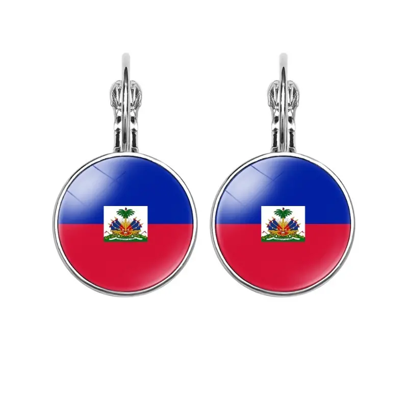 Haitian Flag Earrings - Perfect for Any Occasion - Fashion Accessory