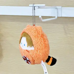 Game Leon S Kennedy Cosplay Keychain Cute Soft Plush Stuffed Cotton Doll Backpack Pendant Keyring Accessories