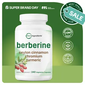 Berberine with Ceylon Cinnamon, Chromium, & Turmeric, 240 Vegetarian Capsules