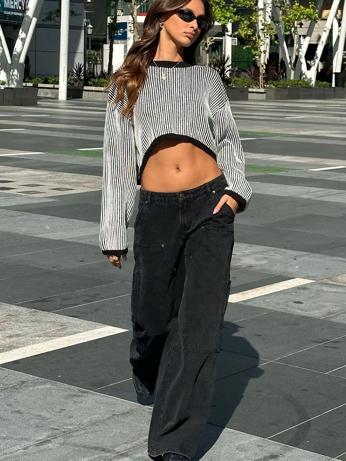 Ayla Low Rise Baggy Carpenter Jeans