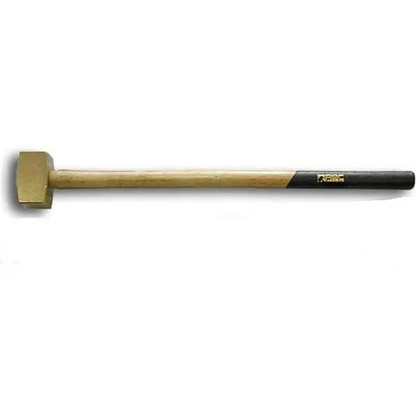 ABC10BW Bronze Alloy Striking Hammer - 10.5 lbs, 36 in Wood Handle, Corrosion-Resistant Non-Magnetic Brass-Infused Heavy-Duty Hand Tool for Tools & Hardware Use, 36 Inch, Alloys