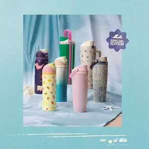 [Limited NEW 2026] Owala Vacation Mode Bottle Birthday Bash – The ultimate choice for students and office workers - Keeps ice for hours in the trendiest colors