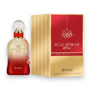 Zakat Parfums | Belle Vitta De Rose | Eau de Parfum | Women's Fragrance | 100 ML - 3.4 oz | Wood - Amber & Jasmine Notes