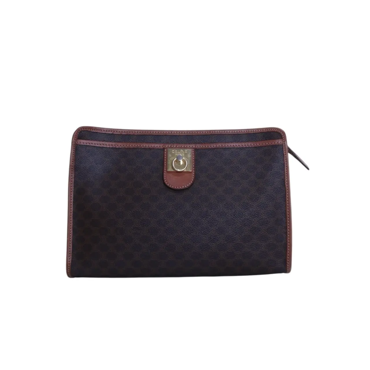 Pre-owned Celine Coated Canvas Clutches & Wristlets MACADAM CLUTCH – C6COSG12795