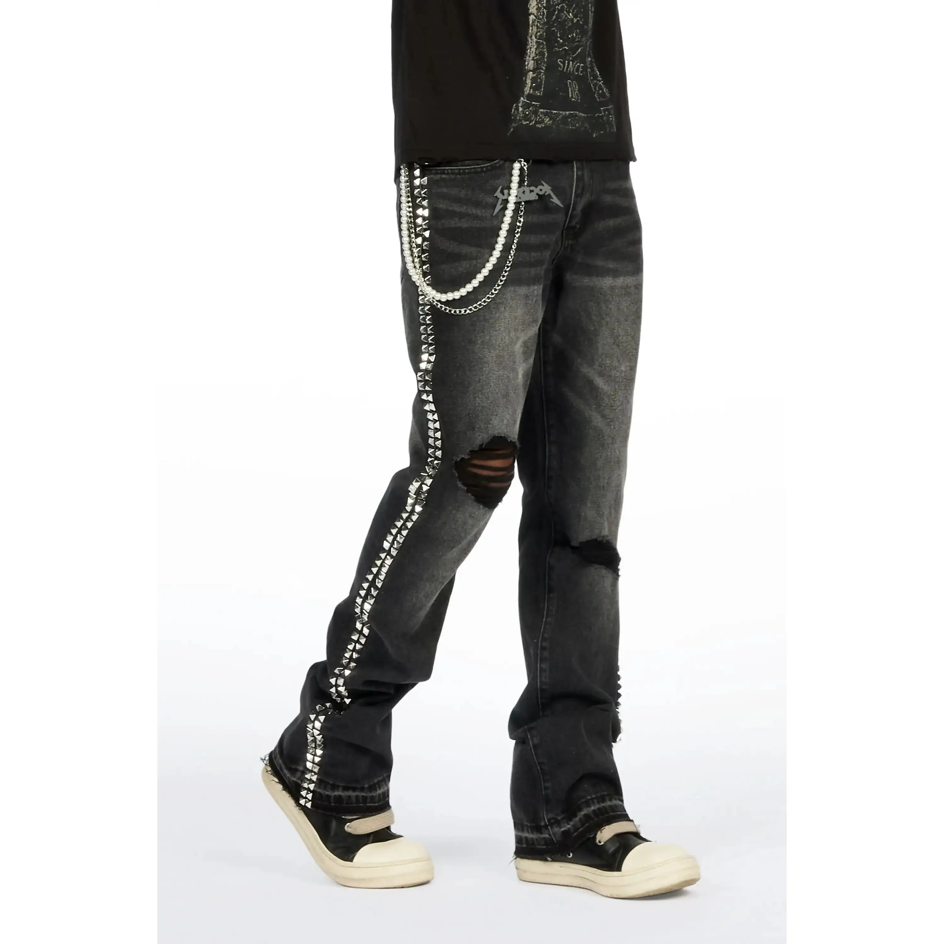 Tyce Black Pearl Stacked Fit Jean