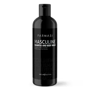 FARMASI MASCULINE SHAMPOO AND BODY WASH 360ml 12.2oz GENUINE NEW!! SAME DAY SHIP